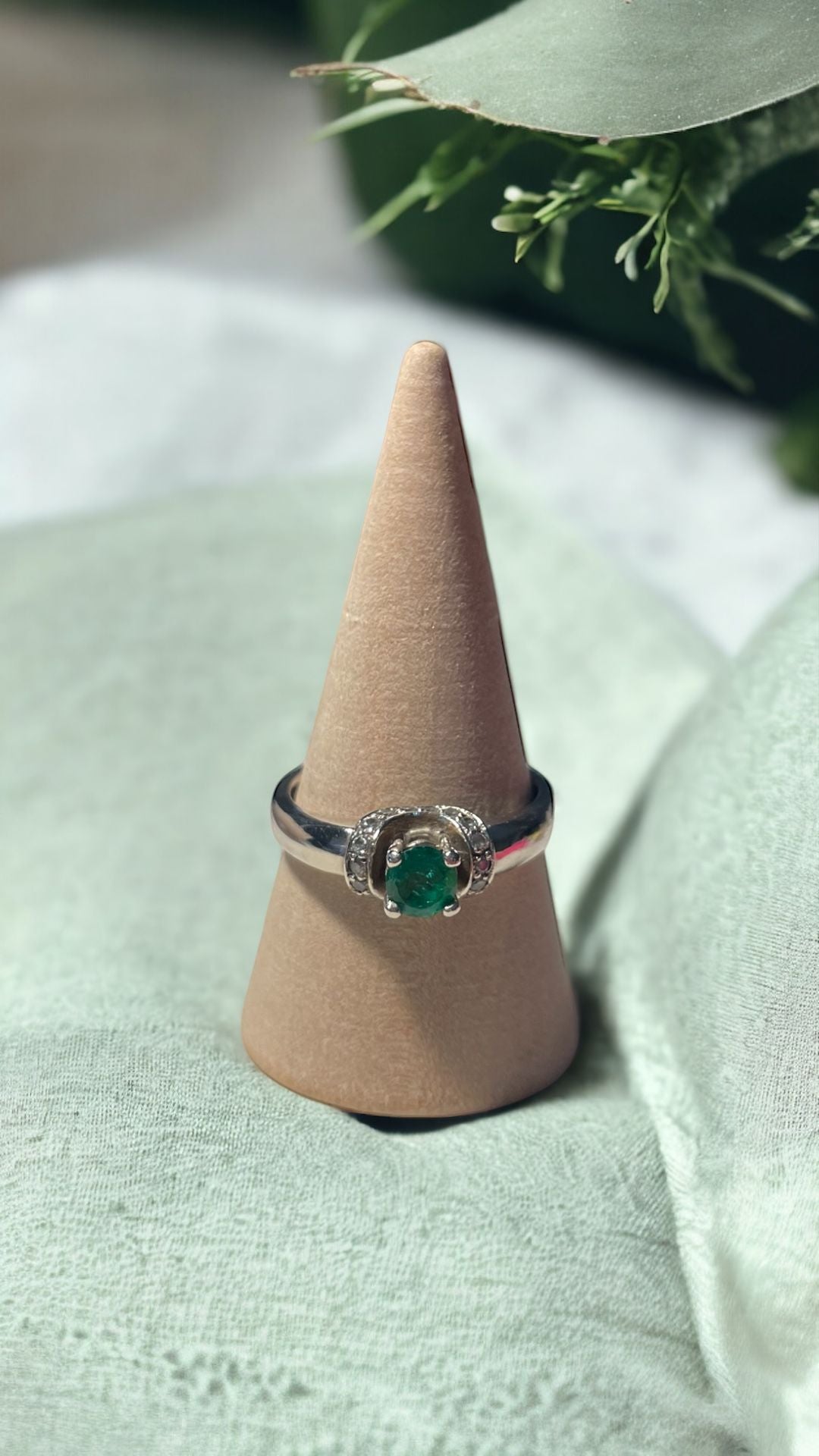 ANILLO PRINCESS ESMERALDA COLOMBIANA